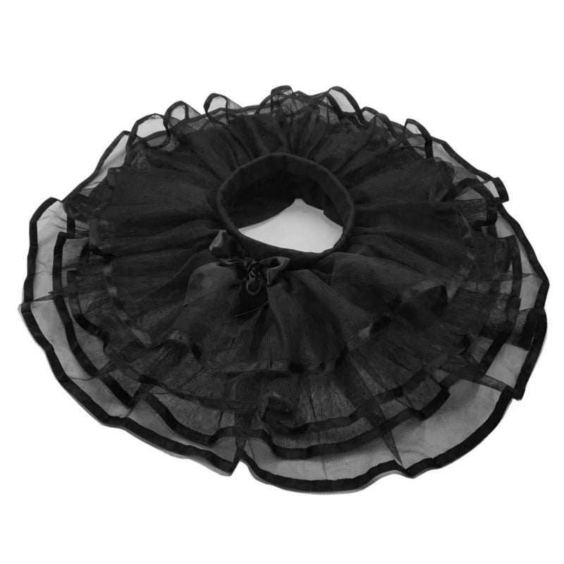 BGFKS 4 Layered Tulle Tutu Skirt for Girls with Matching Hairbow,Girl Ballet Tutu Skirt (Black, 4-5 Years) - Image 2